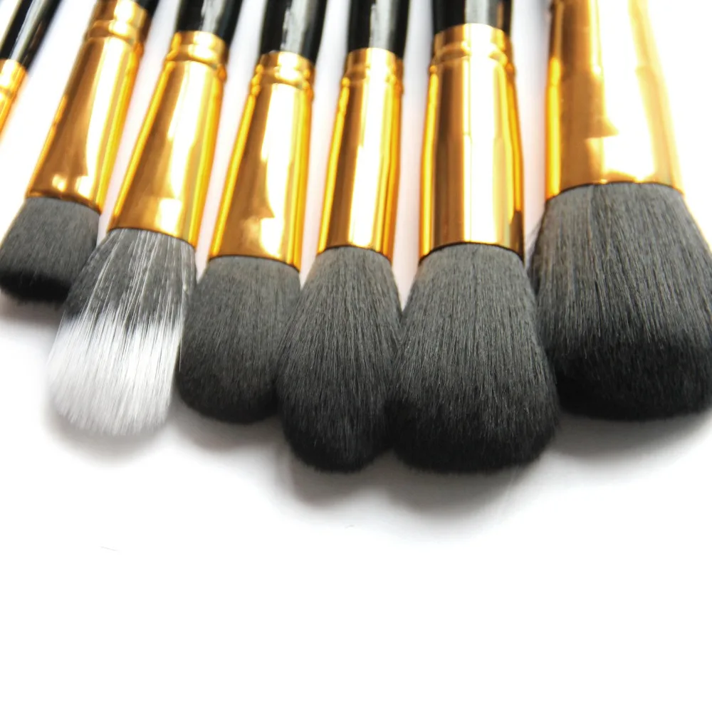 Новинка 15 шт. Профессиональные кисти для макияжа основа плоская кабуки набор pinceis