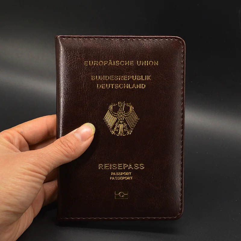 Немецкая Обложка для паспорта, Женский кошелек для путешествий, Обложка для паспорта из искусственной кожи чехол для паспорта reiseball Deutschland протектор