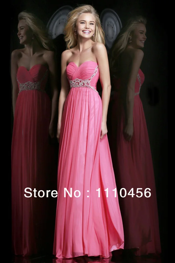 2014 New Spring Fashion Sexy Royal Blue/Pink/Blue Chiffon Formal Evening Dress E3904 | Свадьбы и торжества