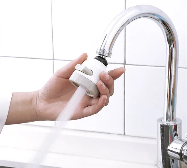 Поворотный удлинитель для смесителя, водопроводный фильтр для воды, 3 шестерни, регулируемый водопроводный адаптер для экономии воды, для кухни, ванной, раковины, душевой головки