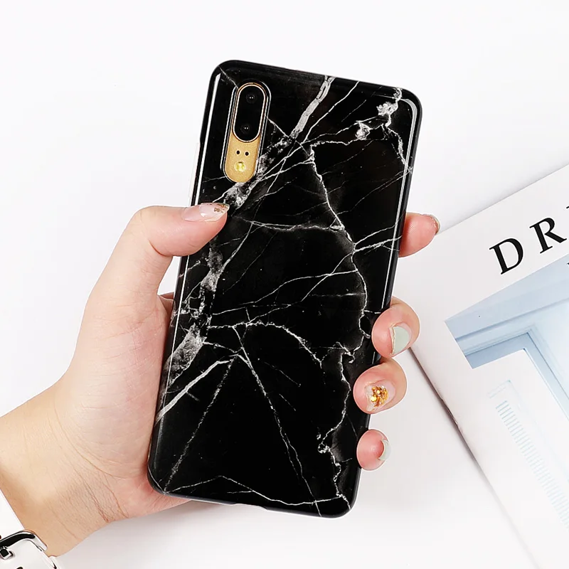 Чехол для телефона LOVECOM для huawei mate 30 20 Pro Lite P30 P20 Pro Lite Nova 4 3 3e винтажная мягкая задняя крышка IMD с треснутым мрамором - Цвет: h
