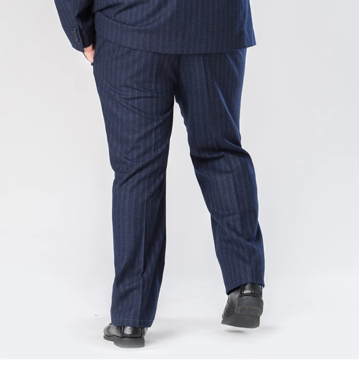 Large Size 7XL 8XL 9XL New Men's Business Casual Striped Suit Pants Stylish High Quality Men's Striped Loose Suit Pants