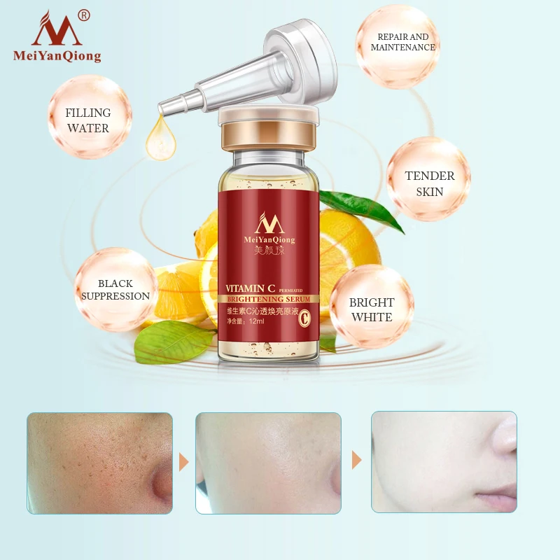 Антивозрастная отбеливающая сыворотка с витамином C 10 мл|face care serum|serum anti acnecream aging |