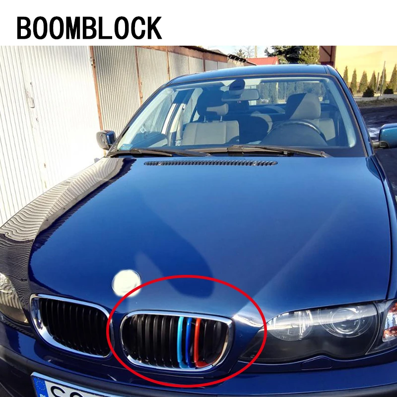 BOOMBLOCK 3 шт. для BMW E90 E92 E93 F30 F34 серии GT E46 2 дверная 4 3D Передняя решетка автомобиля