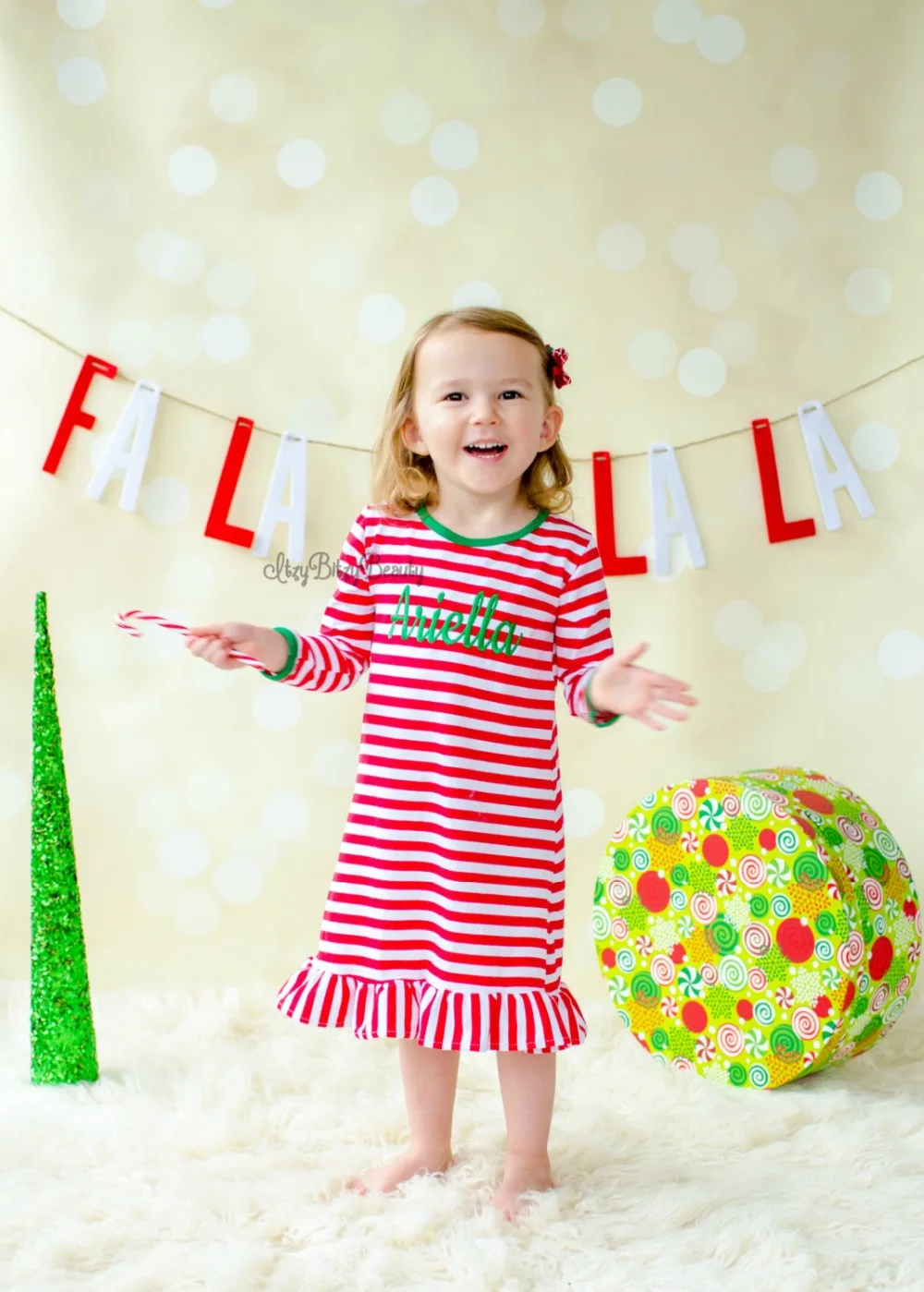 Рождественские ночные платья для девочек платье с рюшами рождественские пижамы