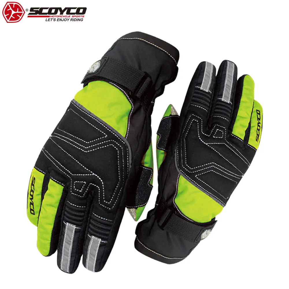 

SCOYCO New Winter Waterproof Warm Gloves Windproof Touch Screen Smart Motorcycle Gloves Comfy Thermal Extreme Sport Gloves