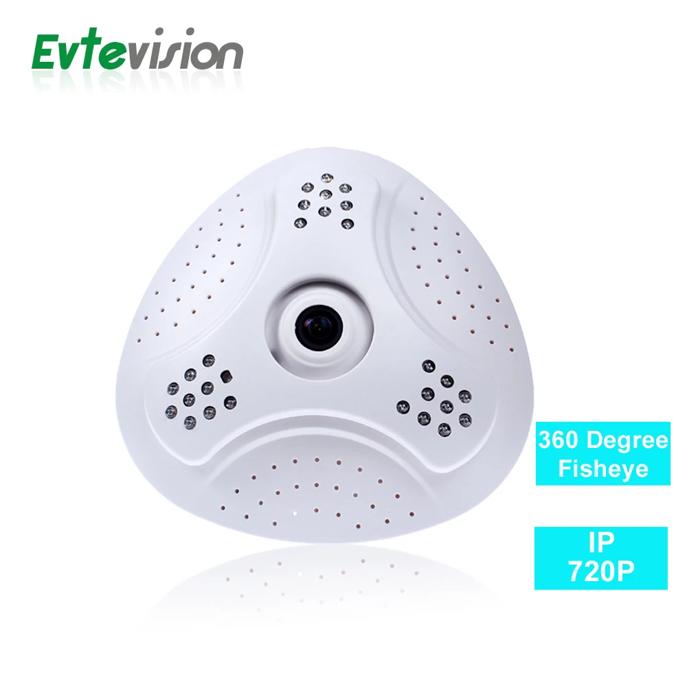 Evtevision 5.0MP рыбий глаз с AR0330 CMOS 720 P 1.0 мегапиксельная 360 градусов панорамный H.264 IP