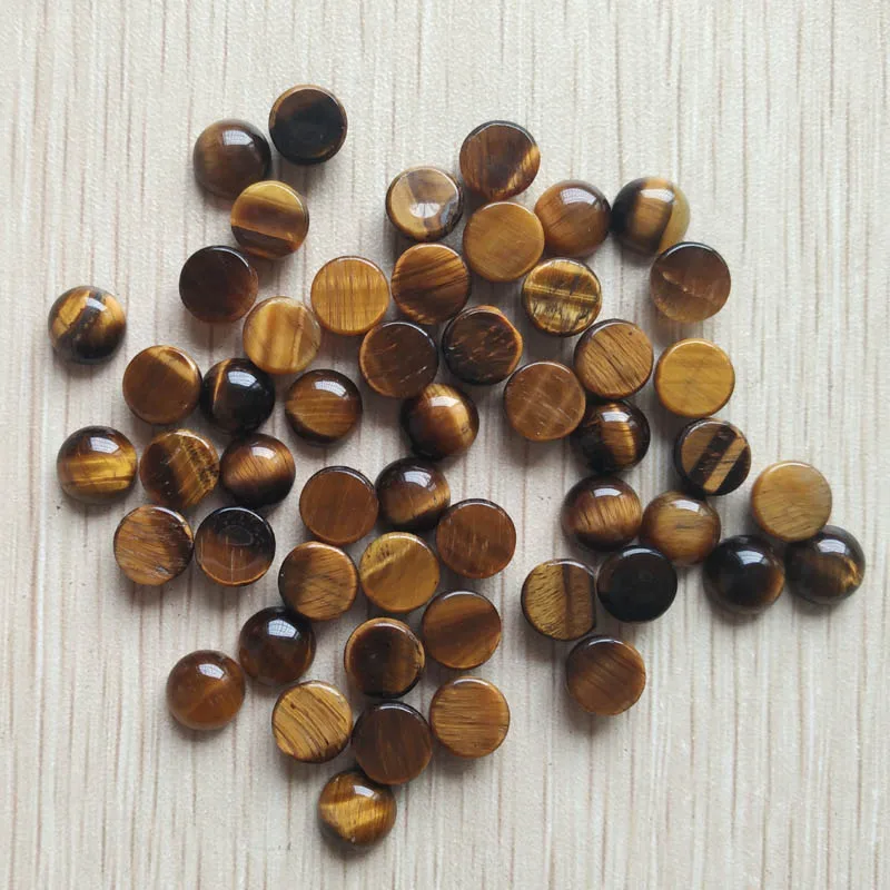 2016 мода высокое качество натуральный камень тигровый глаз Круглые Кабошон