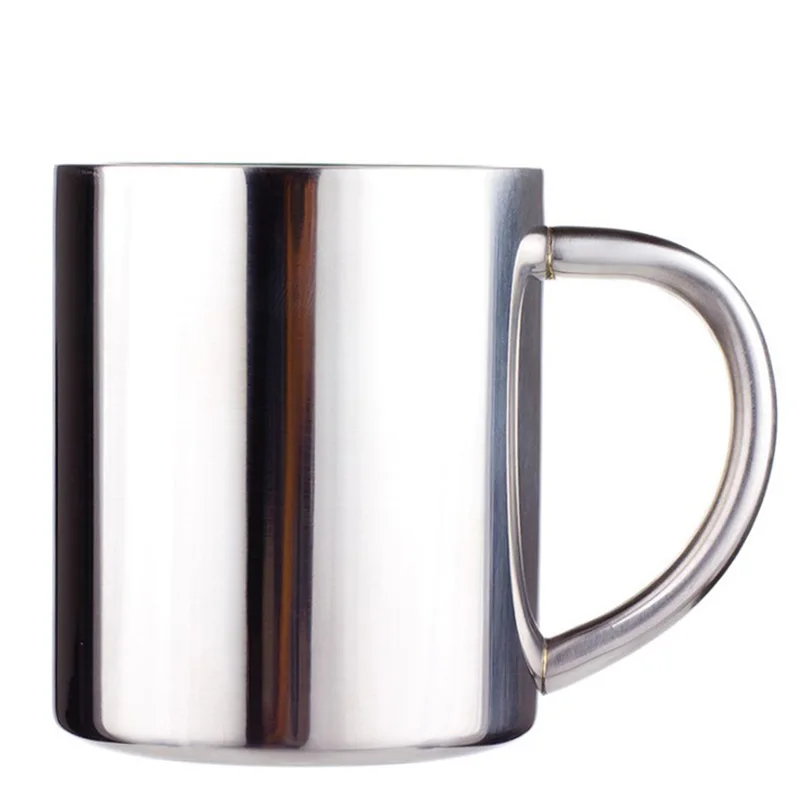 Кружка для кофе Эспрессо из нержавеющей стали 304 однотонная кофейная чашка воды |