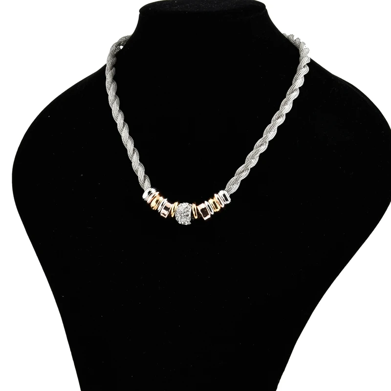 

LongWay New arrival Necklaces Jewelry for Women 2019 Sliver Color long Chain necklace Twisted Link necklaces For Women SNE170103