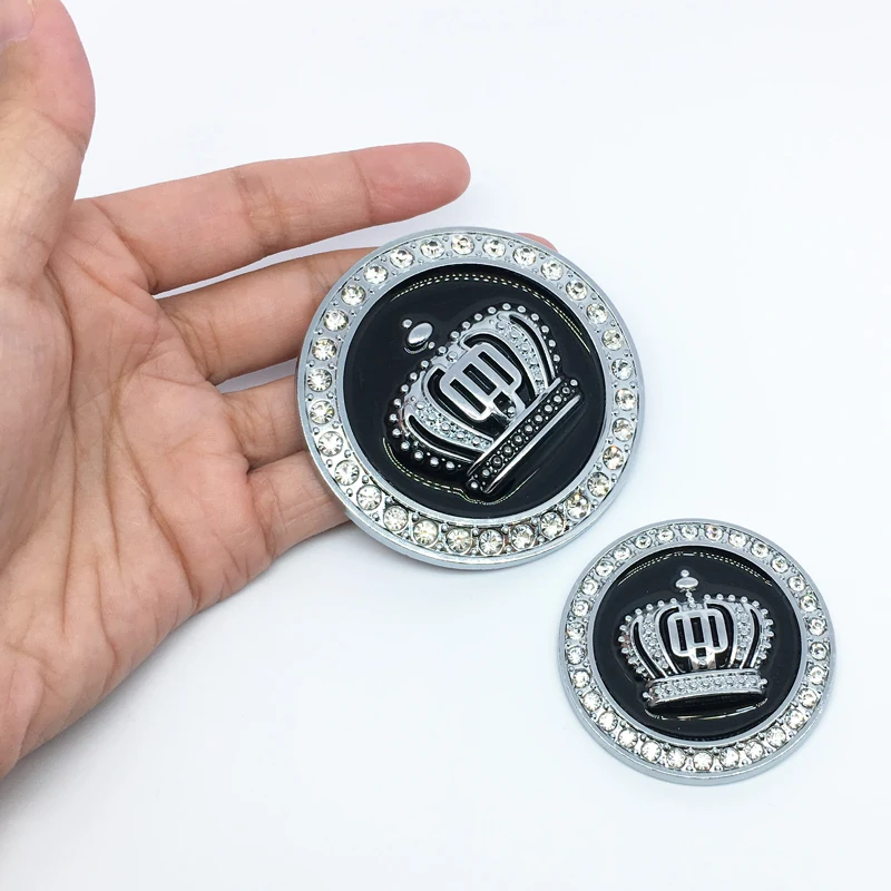 Металлическая Персонализированная 3d эмблема в виде короны для стайлинга