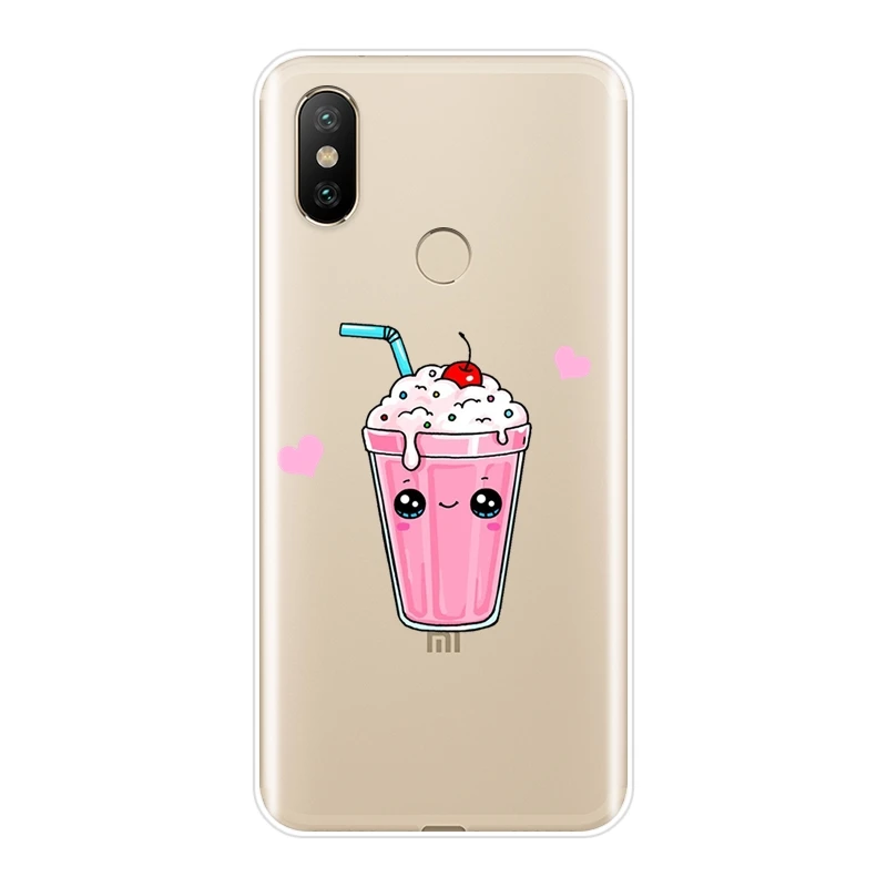 Чехол для телефона Xiaomi MI A1 A2 Lite Mi5 Mi6 Mi8 силиконовый мягкий чехол с мороженым Mi 5 5C 5S