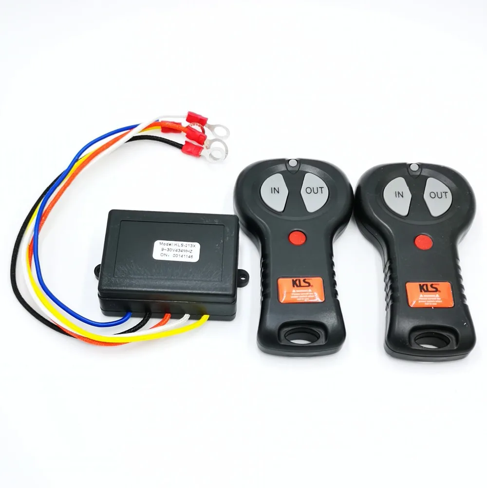 433MHz 12 V-24 V универсальные беспроводные лебедки с дистанционным управлением, набор для восстановления для джипа, внедорожника, грузовика, автомобиля