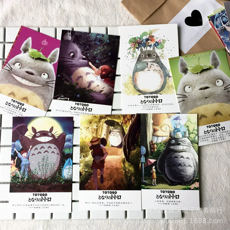 36 листов/Набор Kawaii Totoro открытка/поздравительная открытка/подарки на Рождество и год