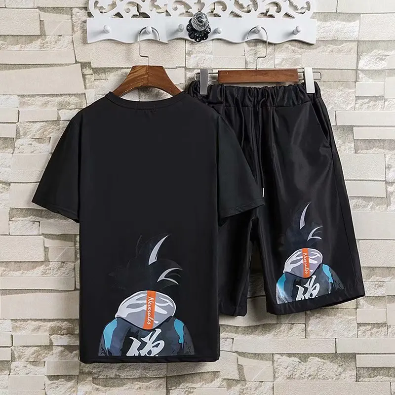 2019 Мужская футболка шорты костюм мужской летние дышащие спортивный дизайн