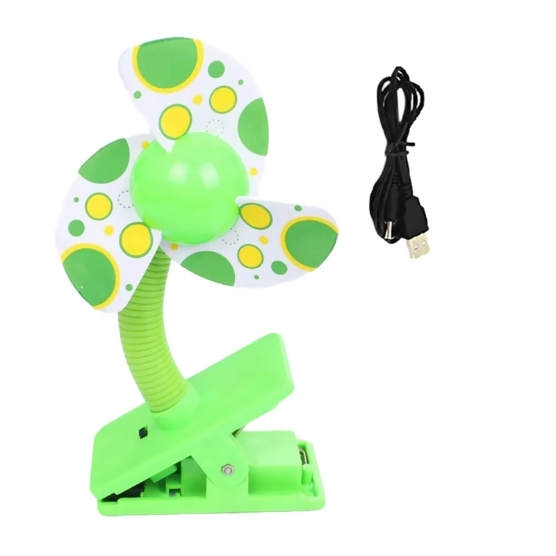 Клип он с USB мини коляской вентилятор для детских кроваток манеж