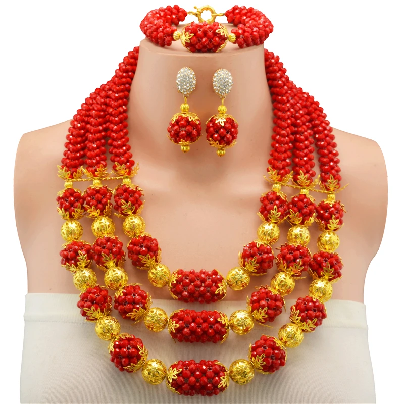 Новинка 2017 наборы свадебных ювелирных изделий белые нигерийские Свадебные