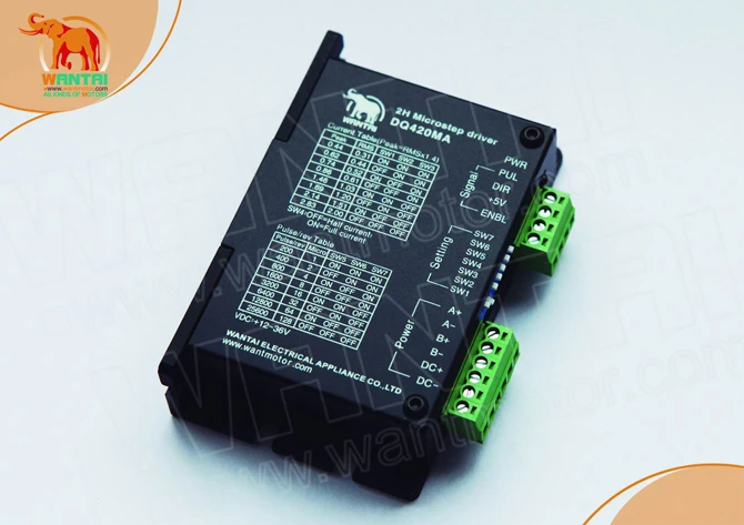 Шаговый двигатель Nema17 42BYGHW804 WANTAI для 3D принтера + Драйвер DQ542MA источник питания|nema17