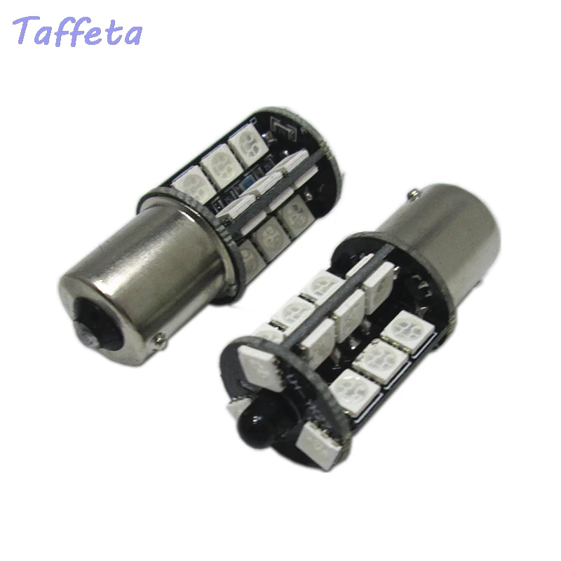 2 шт 12V 1156 BA15S P21W светодиодный с несколькими цветами RGB Цвет 5050 27SMD автомобиля