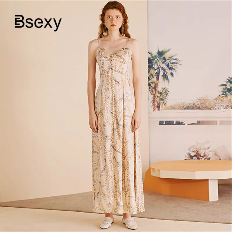 Летний секс итальянская лапша плечи женское платье длинное 2019 жемчуг бусы