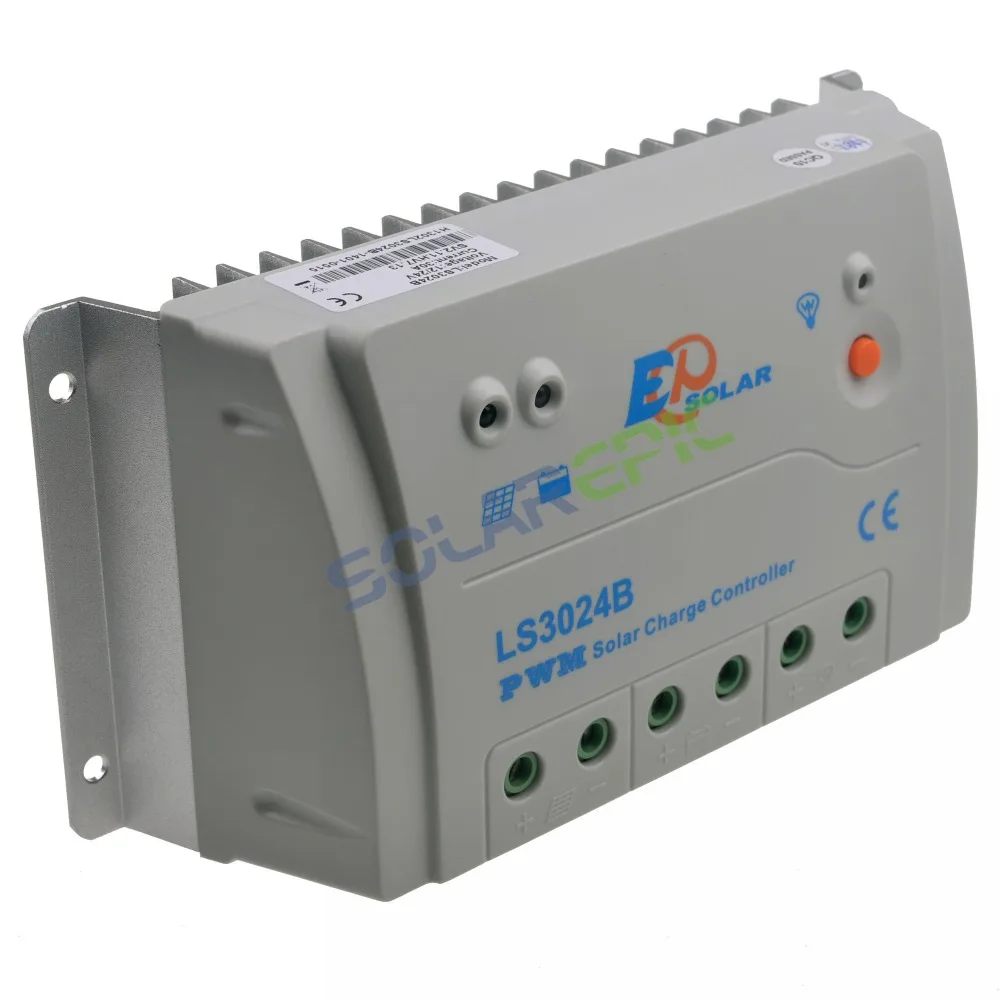 30A Epever LandStar PWM общий положительный Контроллер заряда на солнечной батарее 12В/24В