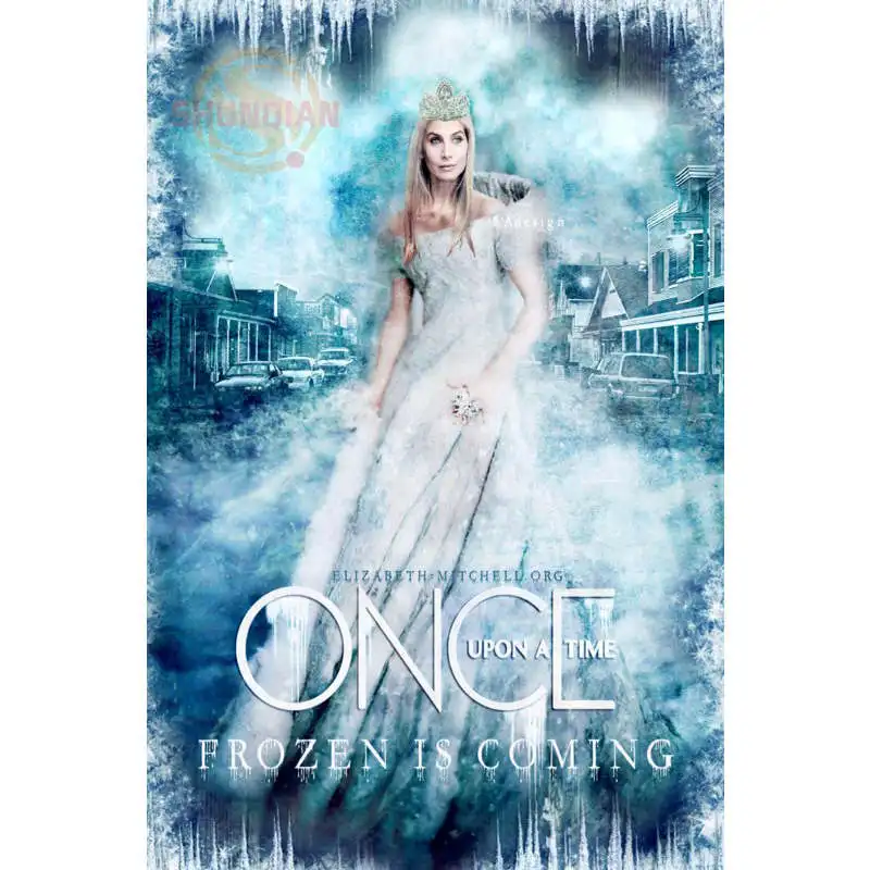 Новый постер Once Upon A Time атласный на заказ тканевый настенный с принтом из шелковой