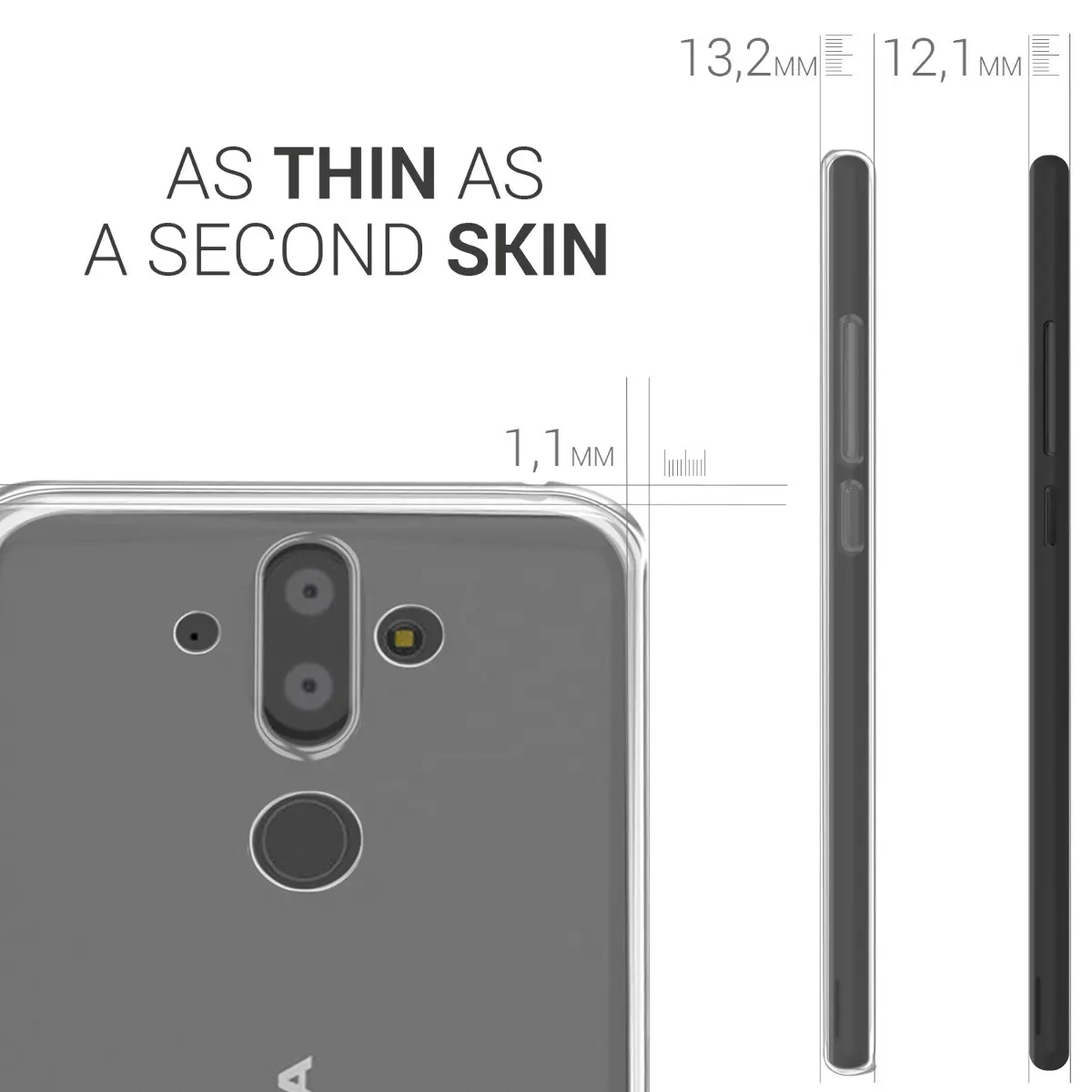 Оригинальные чехлы для телефонов Nokia 8 Sirocco, тонкий Тонкий прозрачный мягкий ТПУ силиконовый чехол Nokia8 Sirocco TA-1005 9 5,5"