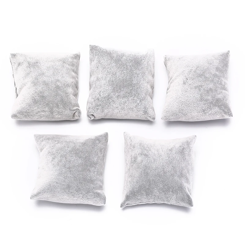 5 шт./лот упаковка и демонстрация ювелирных изделий серый бархатный