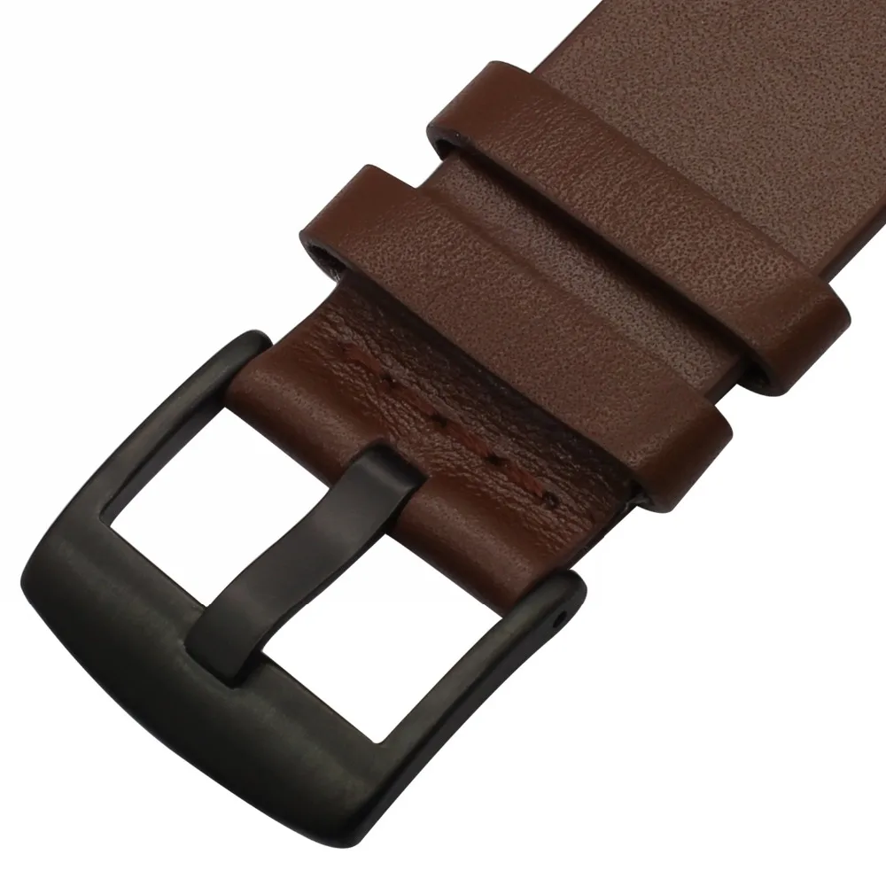 Ремешок итальянский для наручных часов из жирной кожи 20/22/24 мм Garmin Fenix 5S/5/Vivoactive