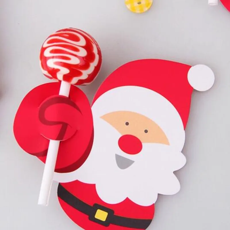 Santa Claus 50 шт. конфеты леденец украшение подарок насекомые пчелы божья коровка бабочка Губы Усы карта день рождения Дети Свадьба Рождество игрушка - Цвет: Santa Claus