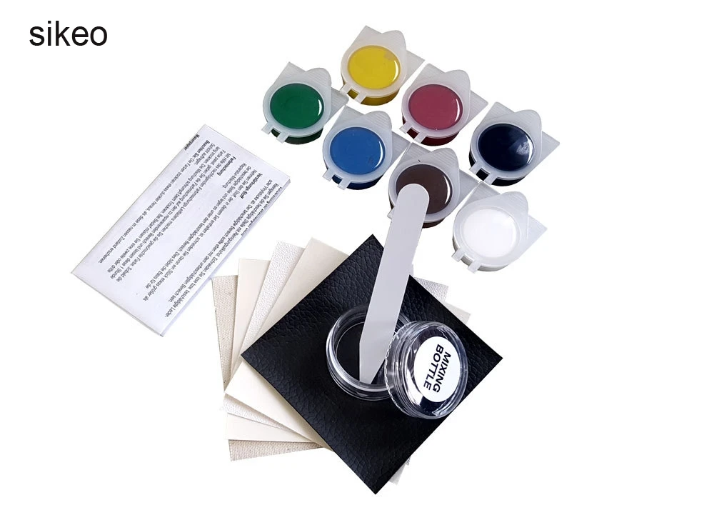 

Sikeo Useful Leather Repair Kit Car Seat Sofa Coats Holes Scratch Cracks Rips No Heat Liquid Leather Vinyl Repair Kit