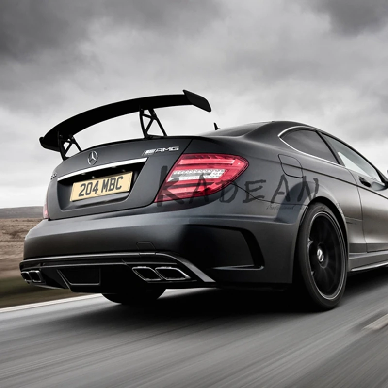 C CLass W204 C63 купе спойлер для багажника черный из углеродного волокна серии