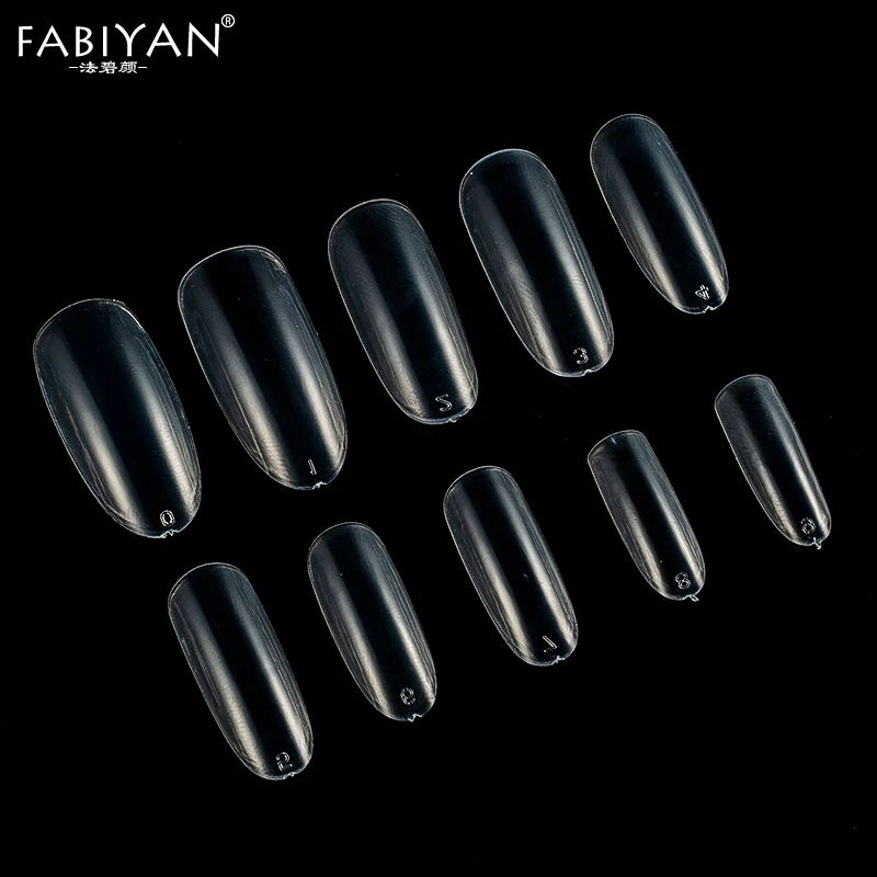 500 шт./упак. 10 Размеры полное покрытие прозрачный Натуральный Белый Nail Art ложные советы в японском стиле Круглый Овальной формы акрилового геля Маникюрный Инструмент