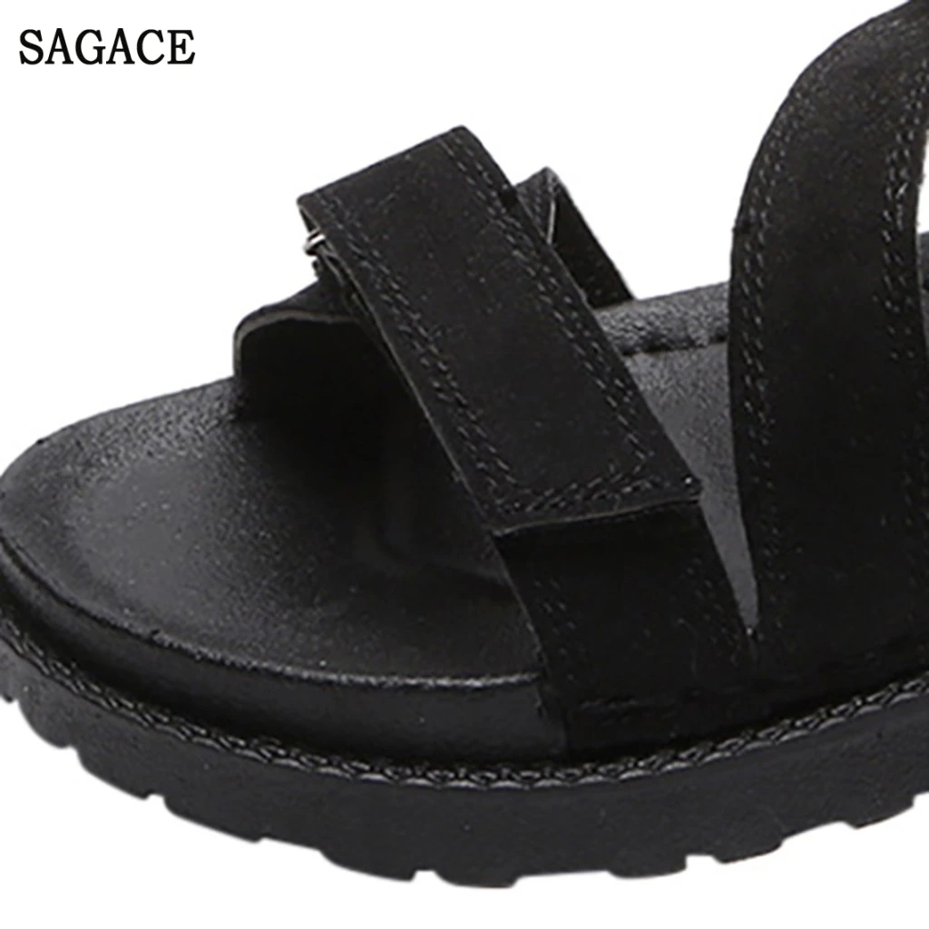 SAGACE сезон лето женские красивые нейтральные удобные сандалии на плоской подошве