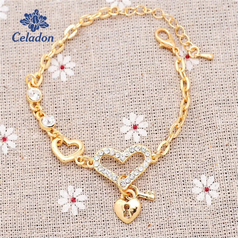 Новый дизайн милое сердце к сердцу полый кулон инкрустация маленькая