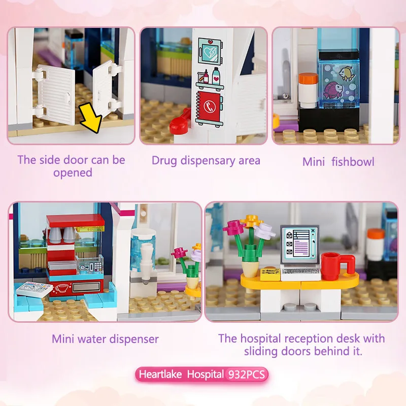 Модели building игрушки хобби 01039 Совместимость с LegoINGys блоки 41318 друзей Heartlake