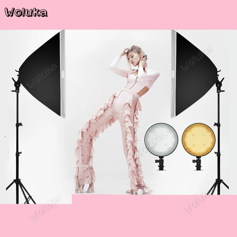 Набор LED светильников для фотосъемки с регулируемой яркостью двухцветсветильник