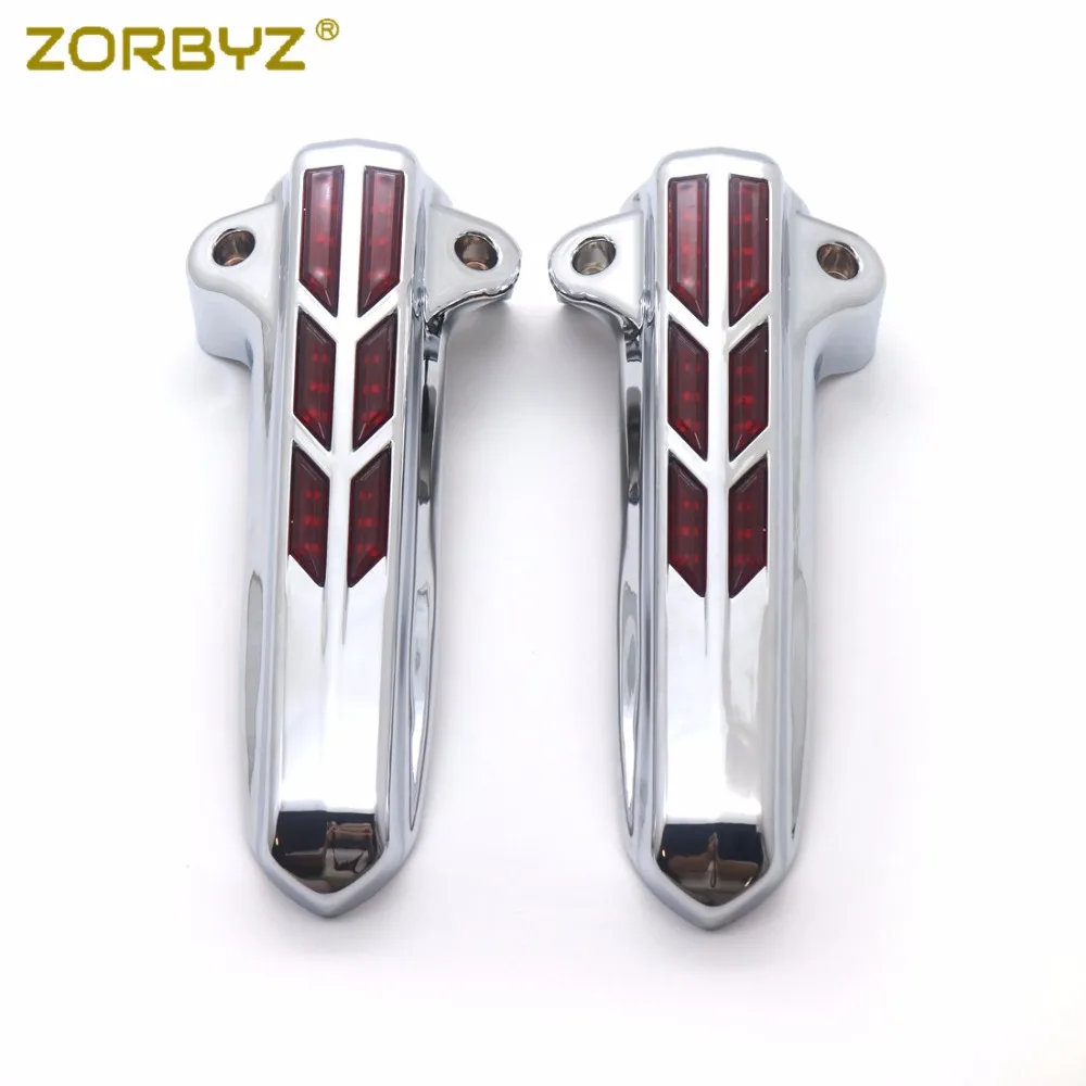ZORBYZ мотоциклетный чехол со светодиодной подсветкой Хромированная передняя