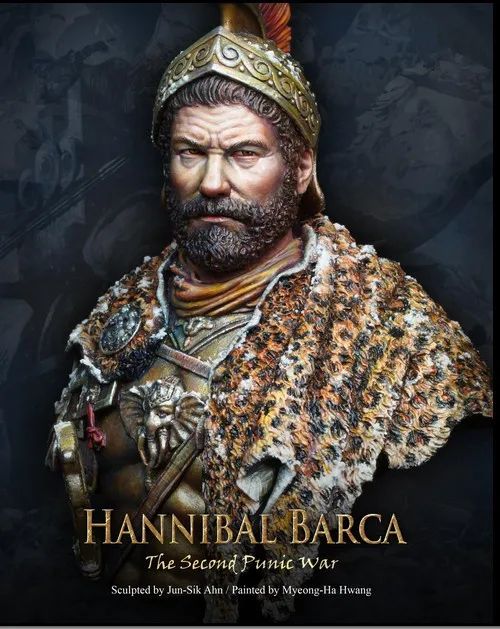 1/10 масштаб смолы бюст Ганнибал исторический набор для сборки фигурки модель