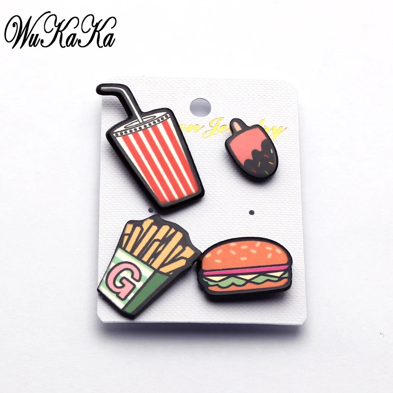 3 4 шт. акриловые броши для одежды и джинсов|brooch set|metal pinacrylic brooch |