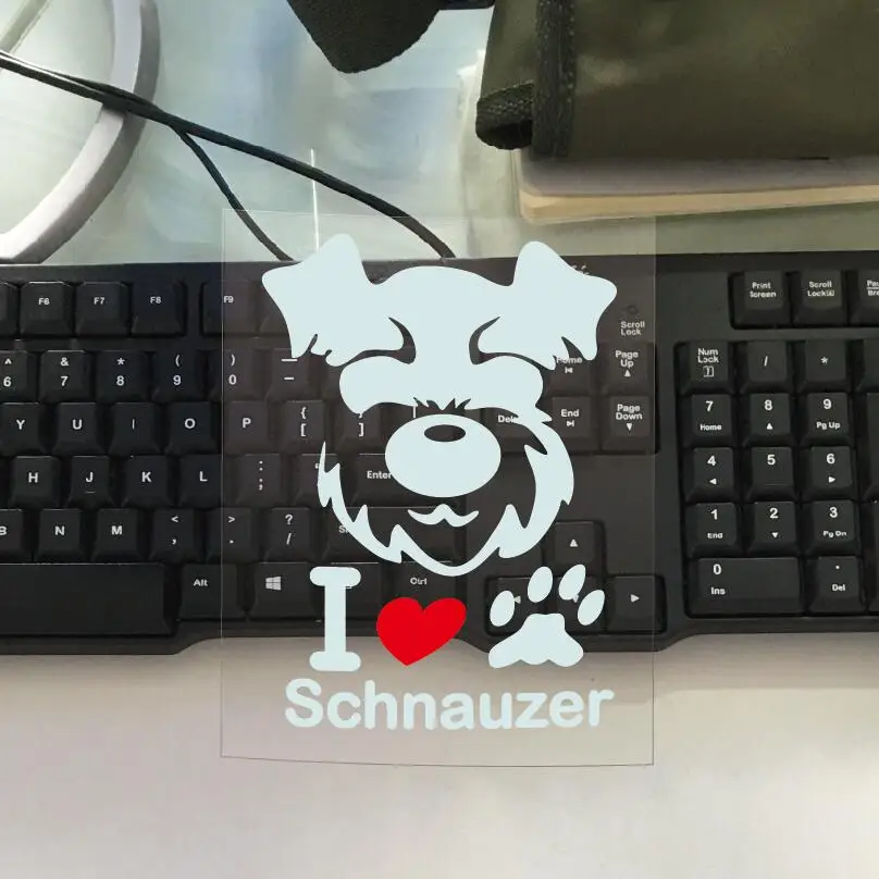 Виниловая наклейка Schnauzer водонепроницаемые наклейки для собак автомобильные и