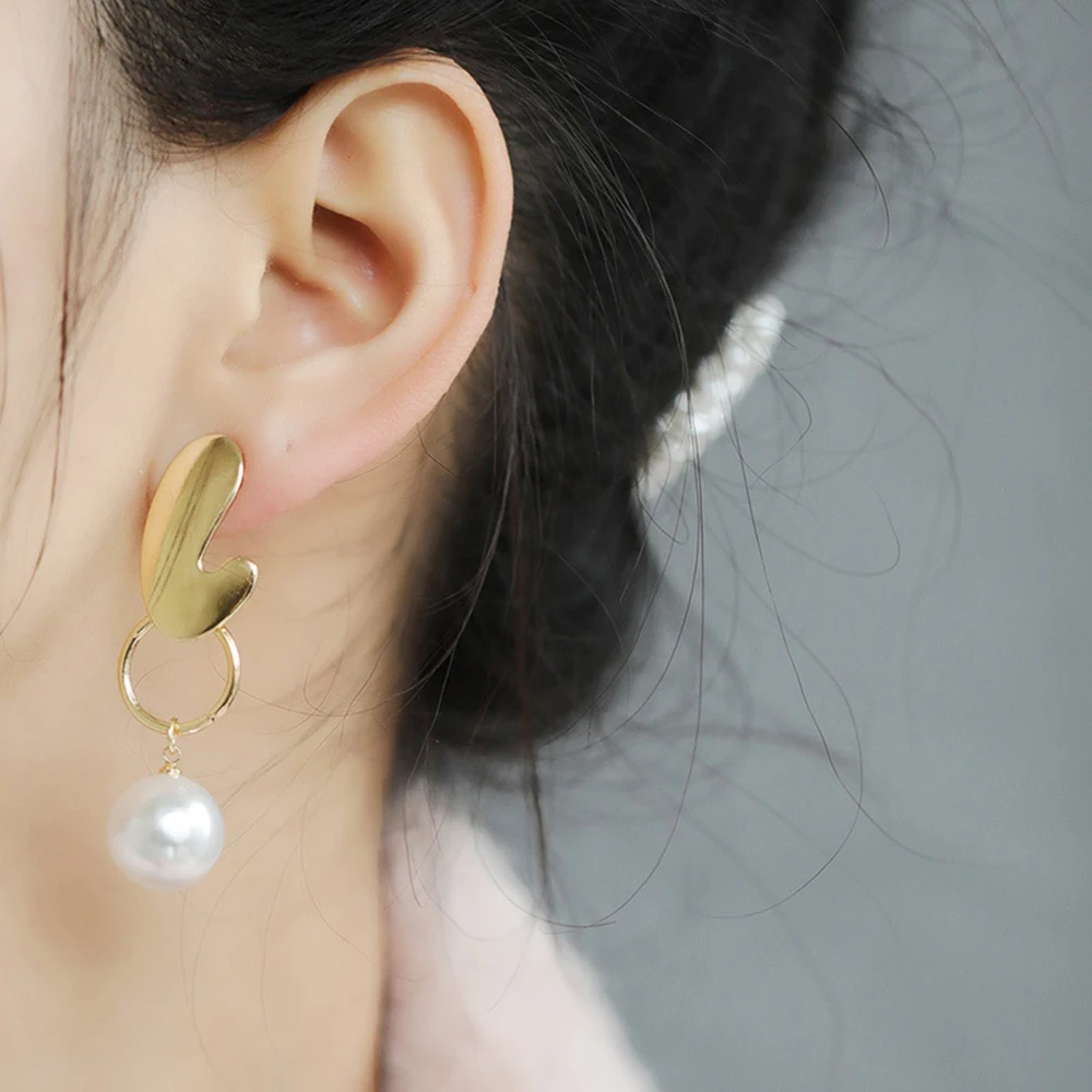Женские длинные серьги Seven Candy Pearl простые с темпераментом модные ювелирные