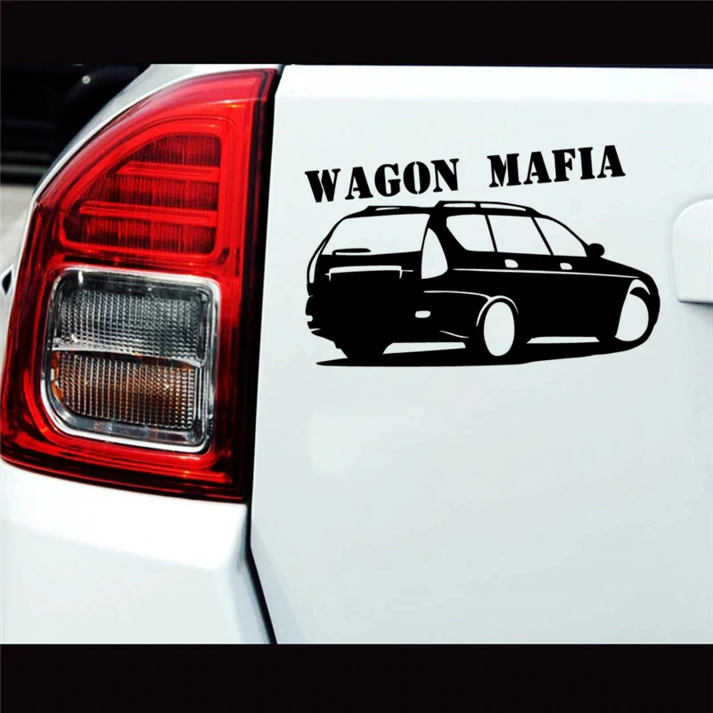 CK2394# 15*24cm Wagon mafia funny car sticker vinyl decal white/black auto stickers for bumper window decorations | Автомобили и