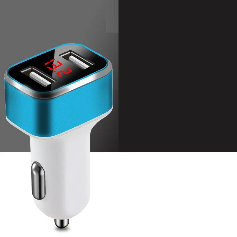 1 шт. общее автомобильное зарядное устройство DC12 24V двойной USB светодиодный