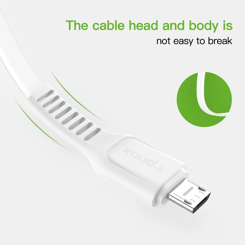 T phox Micro USB кабель 2.4A Быстрая зарядка для передачи данных мобильный телефон