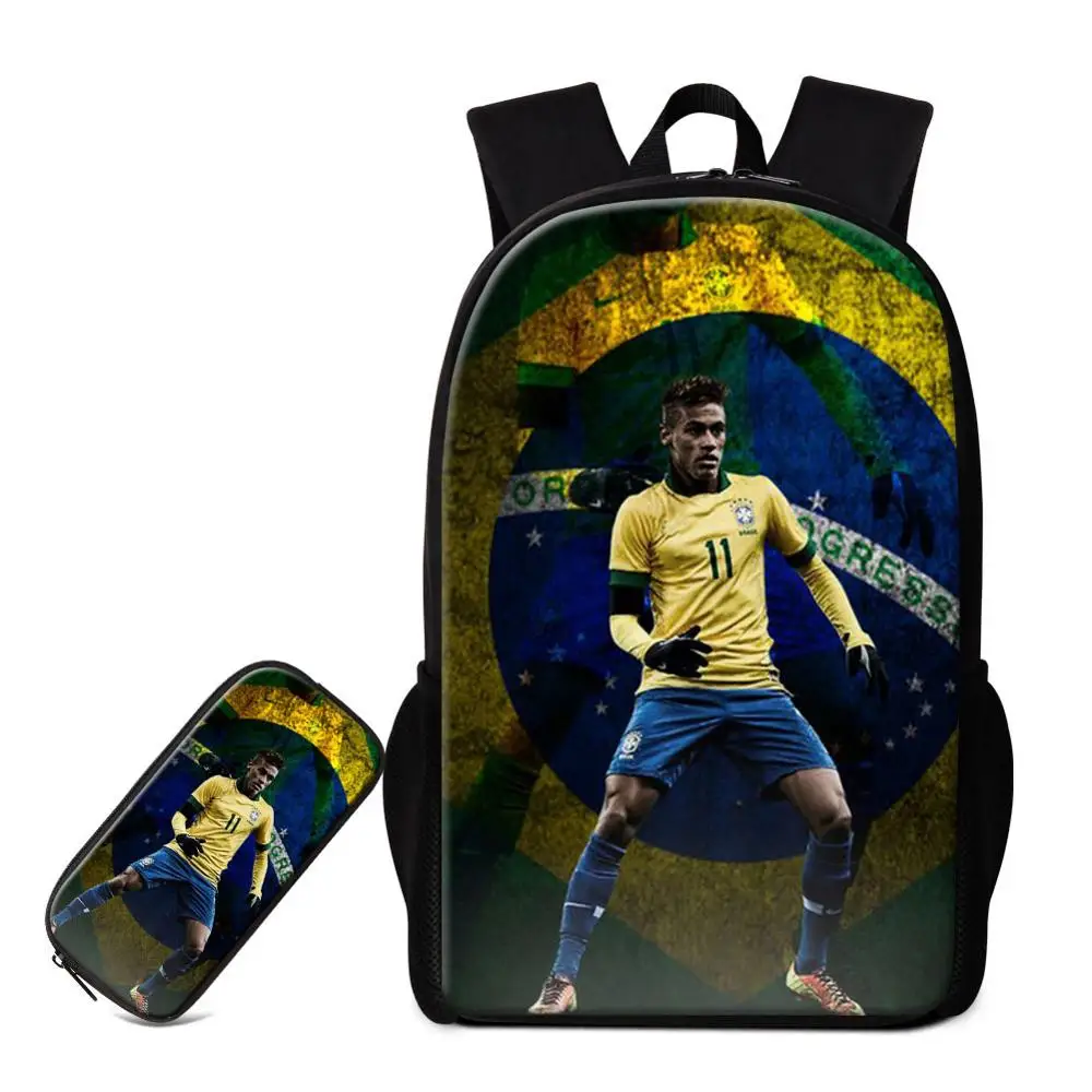 Прозрачный Рюкзак Neymar, школьная сумка с принтом для мальчиков, детская дорожная сумка для книг, чехол для карандашей, классная сумка для девочек - Цвет: Прозрачный