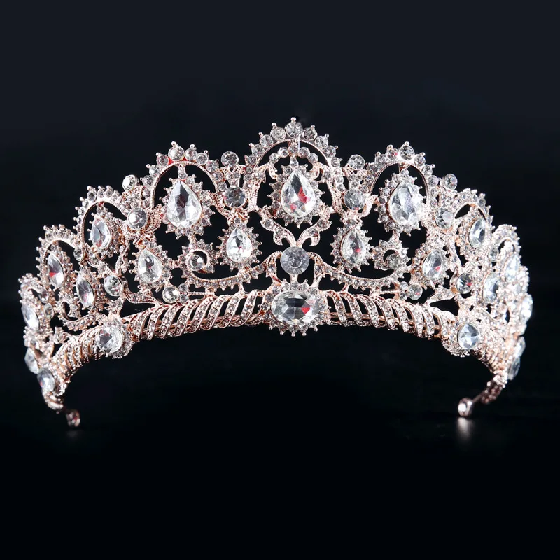 Серебреная корона, серебреная тиара со стразами