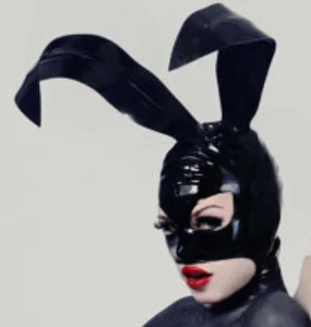 Латексная Маска для кошек Suitop, белая резиновая маска на молнии сзади