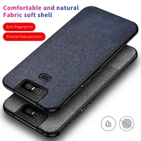luxury cloth texture case for asus zenfone 6 2019 case soft tpu phone case for zenfone 6 zs630kl 6z full protection fundas
