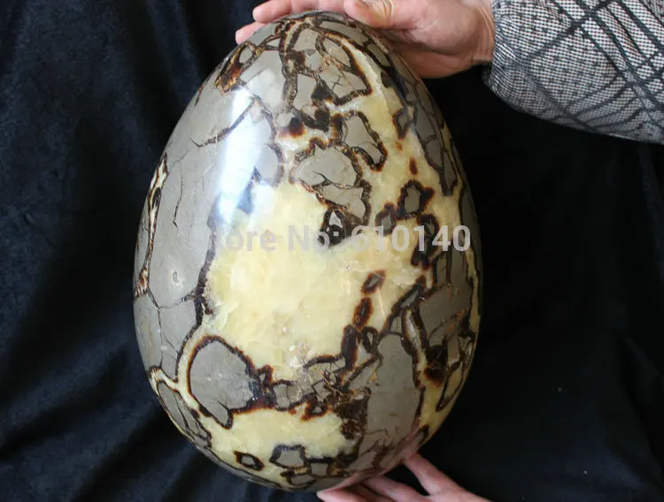 Огромный Натуральный Камень дракона Septarium Fossil Crystal Egg Healing | Дом и сад